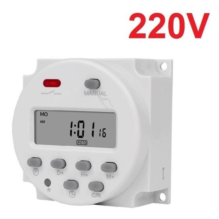 Timer Switch Digital Time Delay Relay 220V 12V CN101A Untuk Lampu - 220V