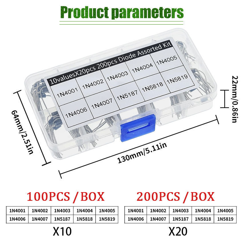 200Pcs Rectifier Diode / Dioda Penyearah Power Adaptor / DIODA DIODE RECTIFIER