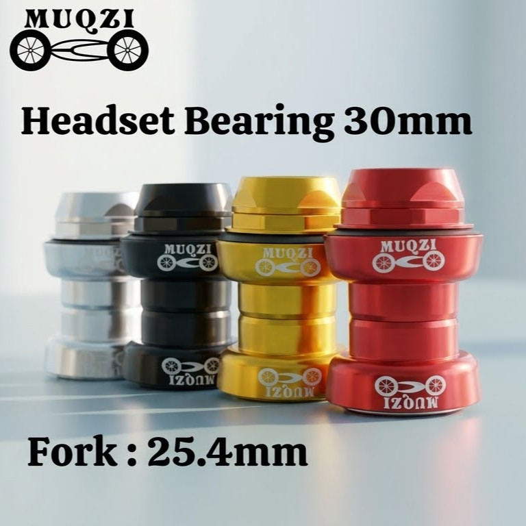 Muqzi Headset Bearing Standard Ulir EC30 22.2 Standar Non Oversize Standar Fork 25.4 Head Set Kom Fo