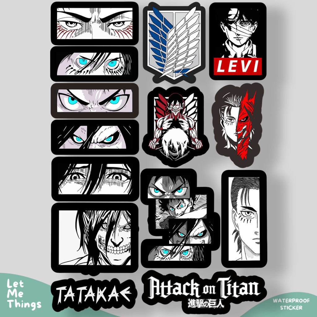 Sticker Anime Attack on Titan || stiker anime anti air
