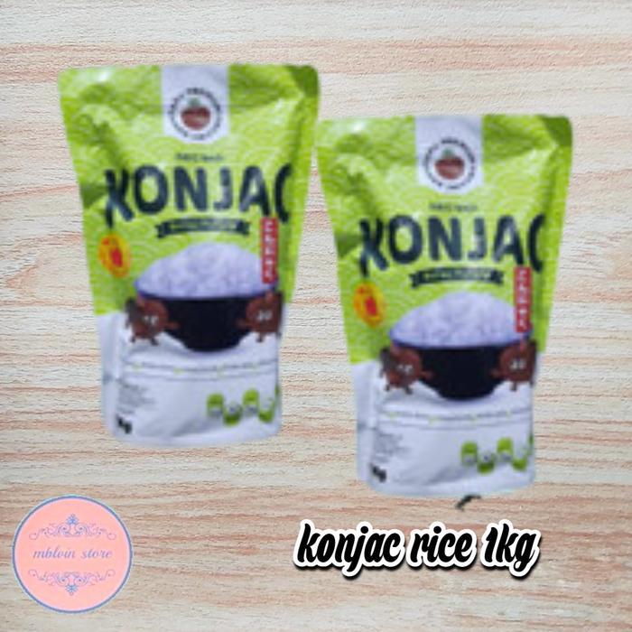 Konjac rice beras porang 1 Kg - Konjac 1kg