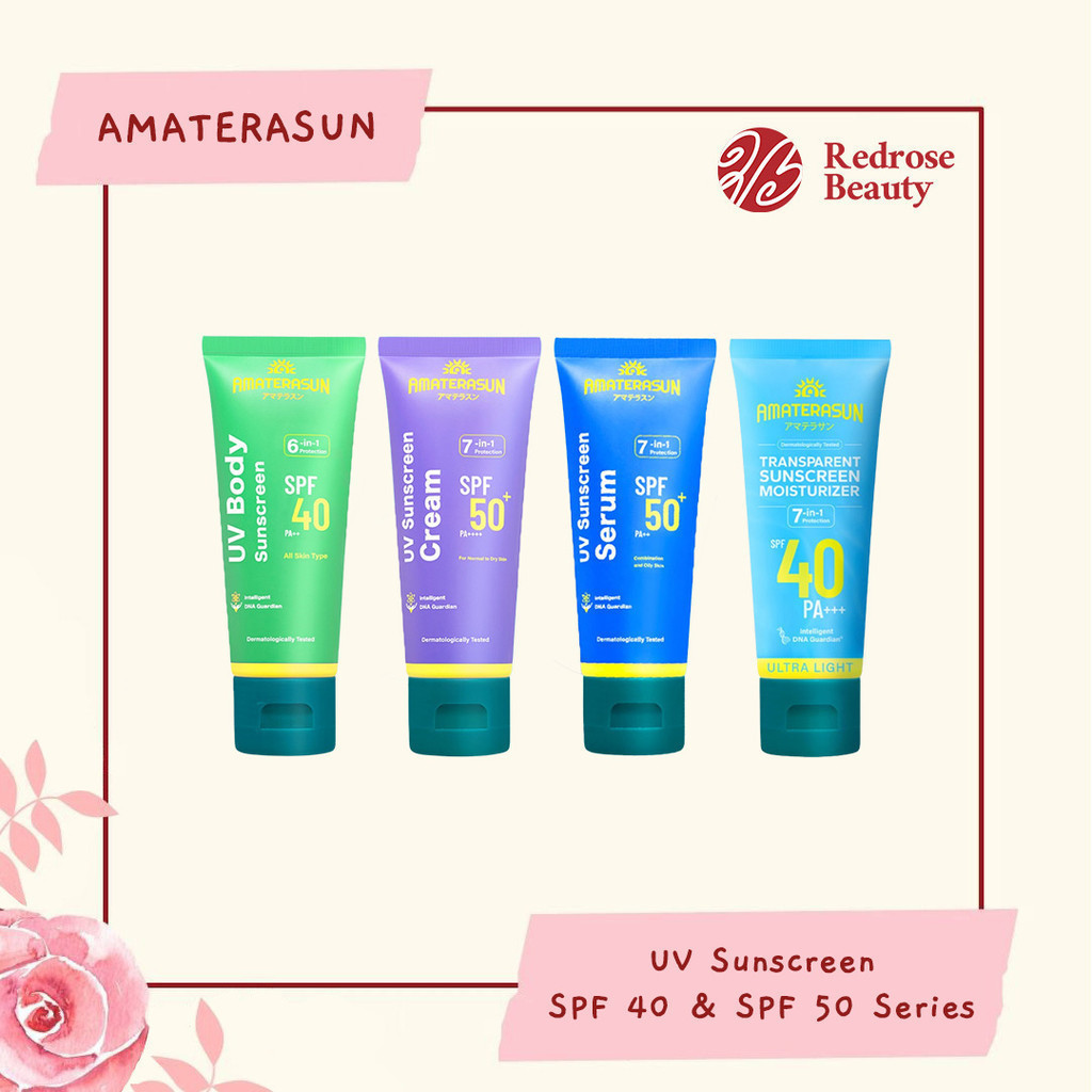 [WAREHOUSE SALE] EXP 10/2026 AMATERASUN UV Sunscreen Serum SPF 50+ / Cream / Transparent / Body / Ph