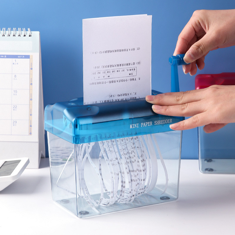 Manual Shredder, Office Mini Manual Small Paper Shredng Tool, Handcrank Shredder, A4 Paper Shredder
