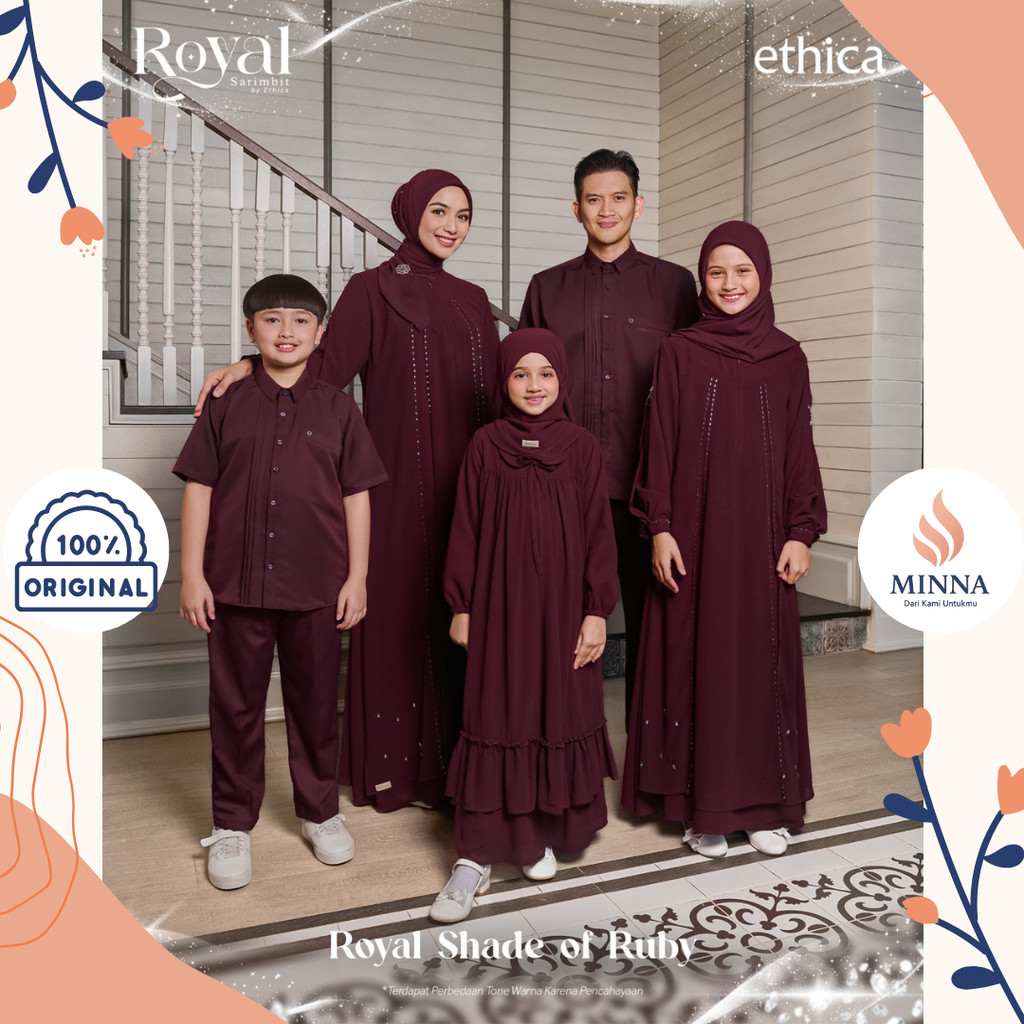 [PO] Ethica Sarimbit 2026 Family Set Royal Shade of Ruby