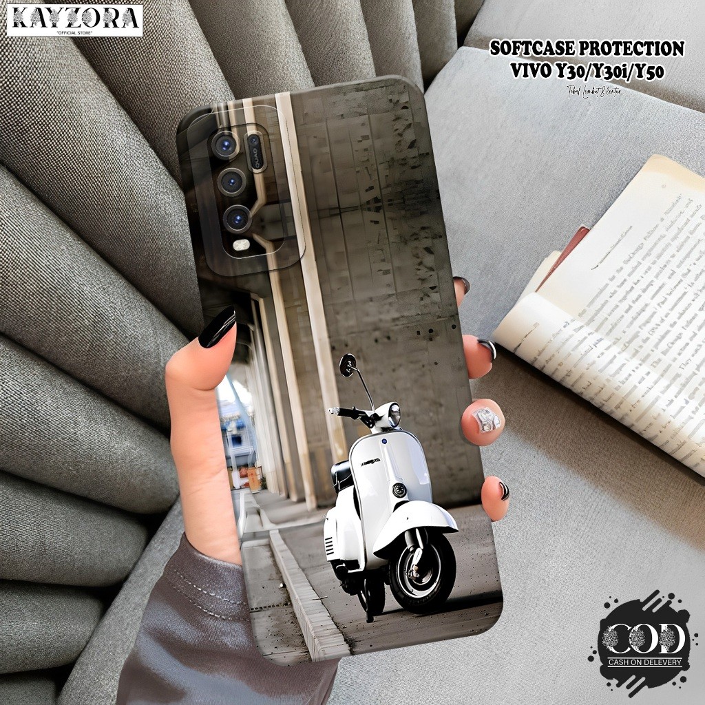 Case VIVO Y30 / Y30i / Y50 Terbaru Fashion Case Vespa Casing VIVO Y30 / Y30i / Y50 Silikon Pro Camer