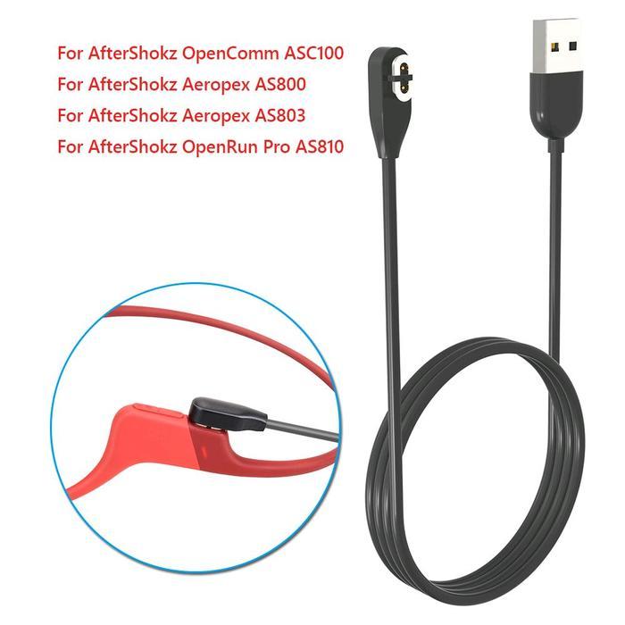 Kabel Charger Magnet AfterShokz OpenRun/OpenComm Fast Charging USB Premium Anti Putus Kompatibel AS8