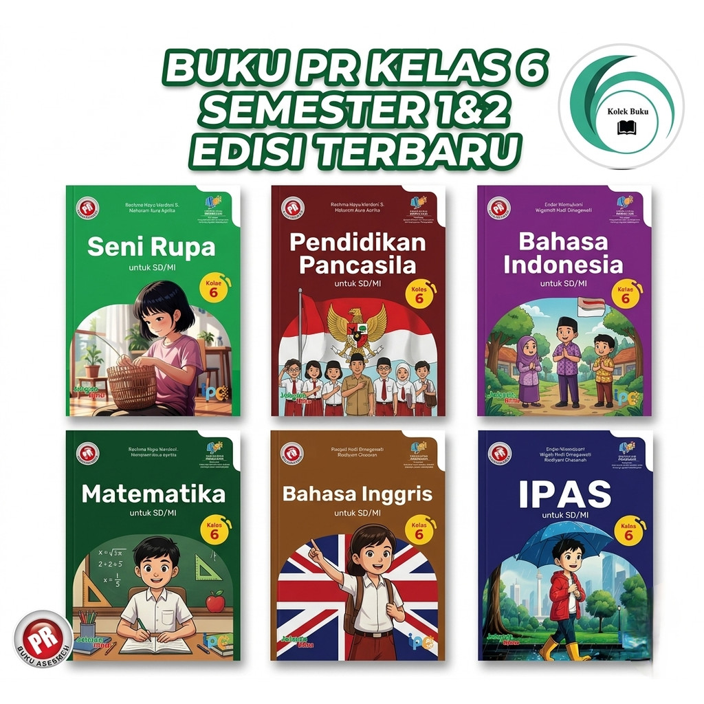 BUKU PR SD KELAS 6 SEMESTER 1&2 INTAN PARIWARA EDISI TERBARU
