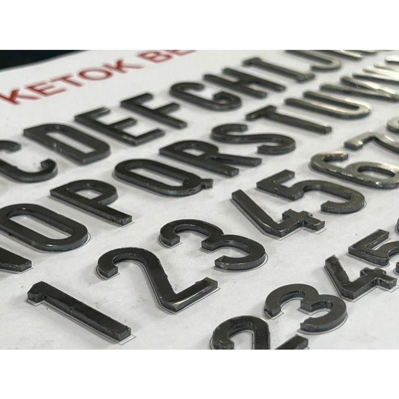 asikk_belanja - Mall huruf Plat Motor Bahan Plat Besi 2mm