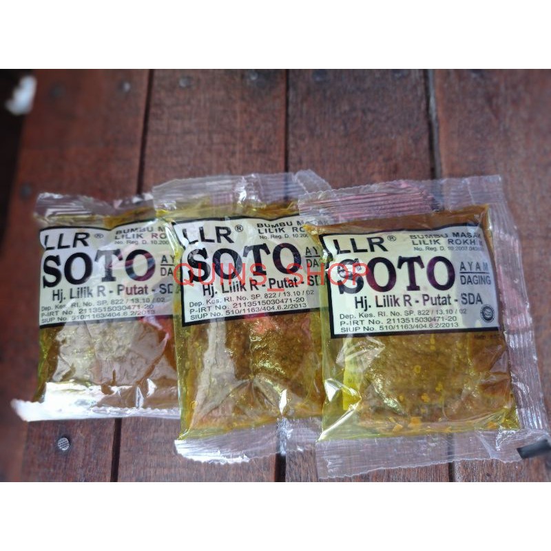 Bumbu Soto Lilik / Bumbu Soto Ayam / Soto Daging / Bumbu Rawon / Bumbu LLR /Bumbu Instan /Bumbu Gule