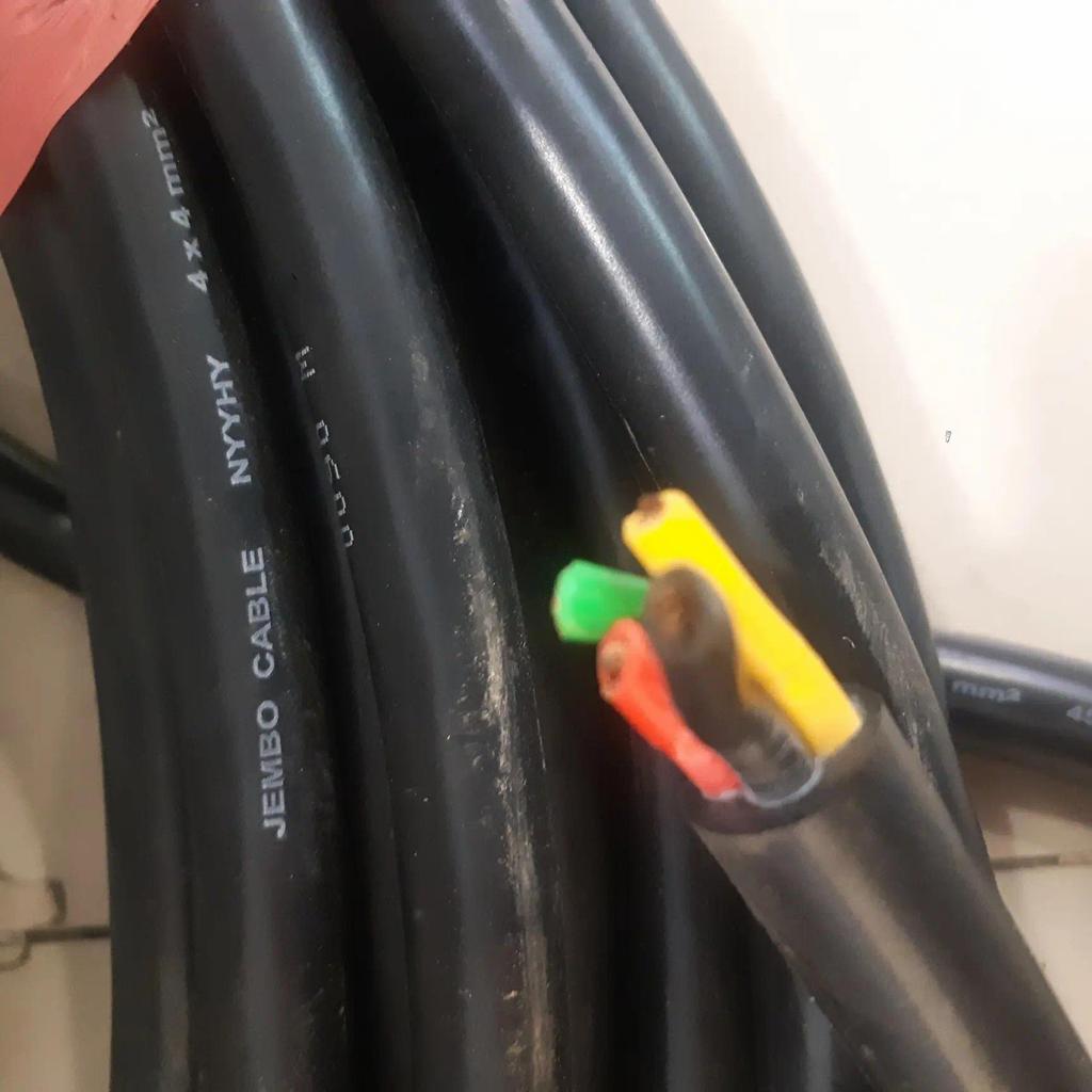 Kabel NYYHY 4x4mm Jembo meteran Kabel Serabut 4x4 Jembo New