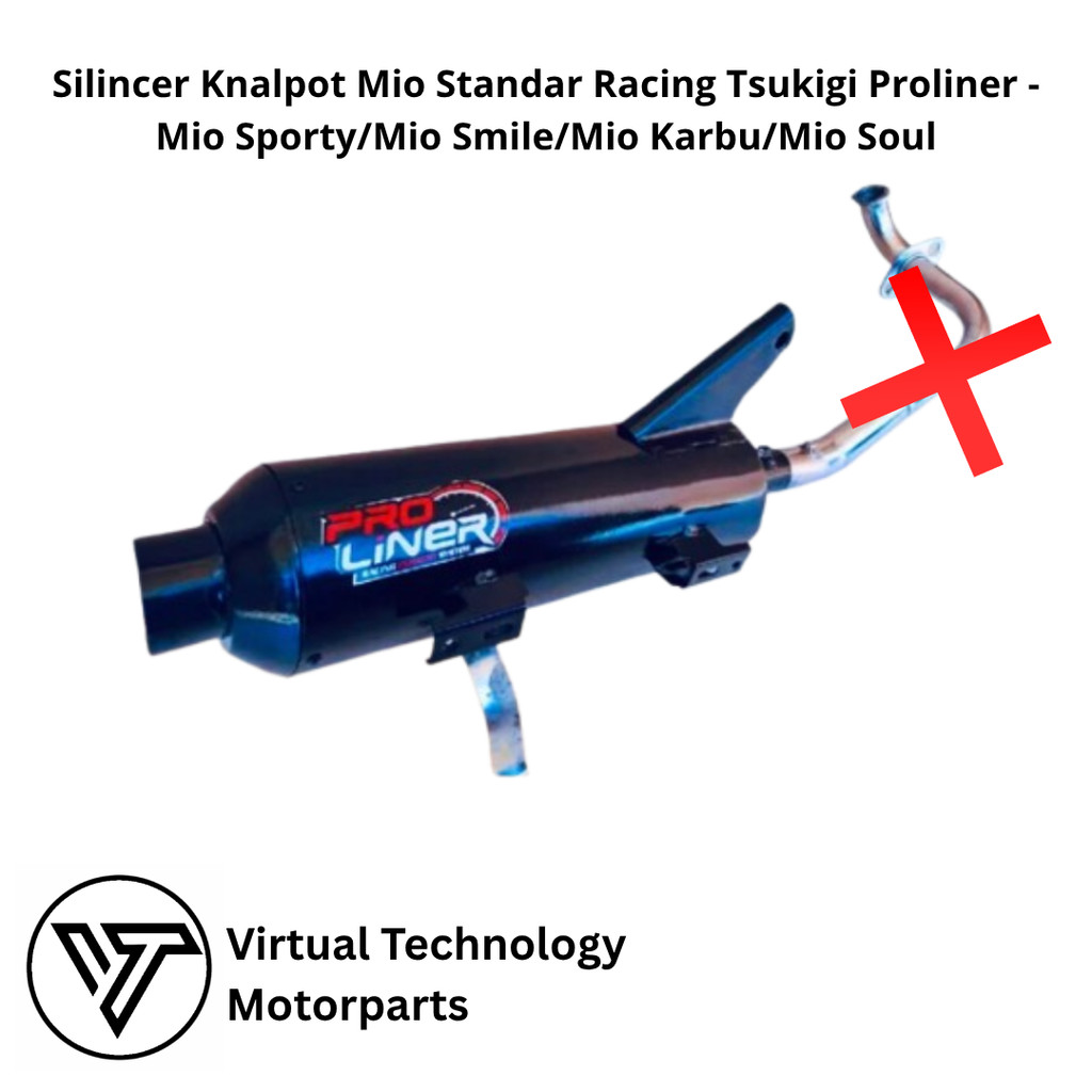 Silincer Knalpot Mio Standar Racing Tsukigi Proliner -  Mio Sporty/Mio Smile/Mio Karbu/Mio Soul