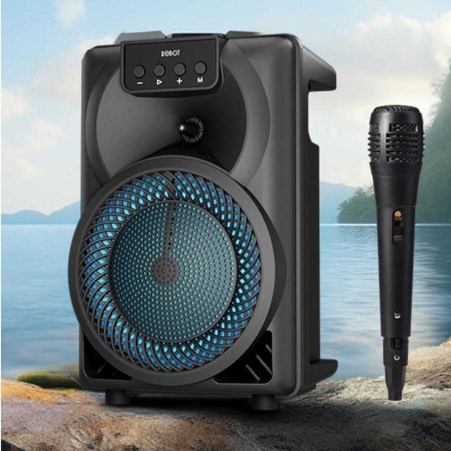 Speaker Bluetooth Robot RB350 With Microphone Black