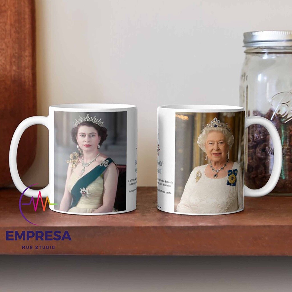 Mug Motif Platinum Jubilee of Elizabeth II Queen of England
