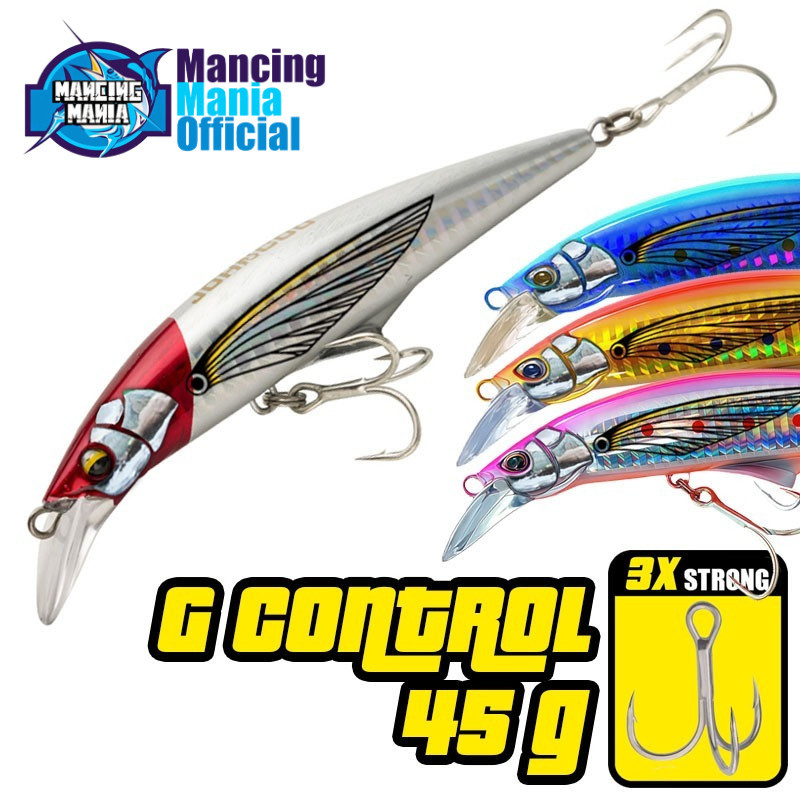 MANCING MANIA Minnow 45g Max Blazin Long Cast Trolling Special Umpan Pancing Casting Heavy Sinking G