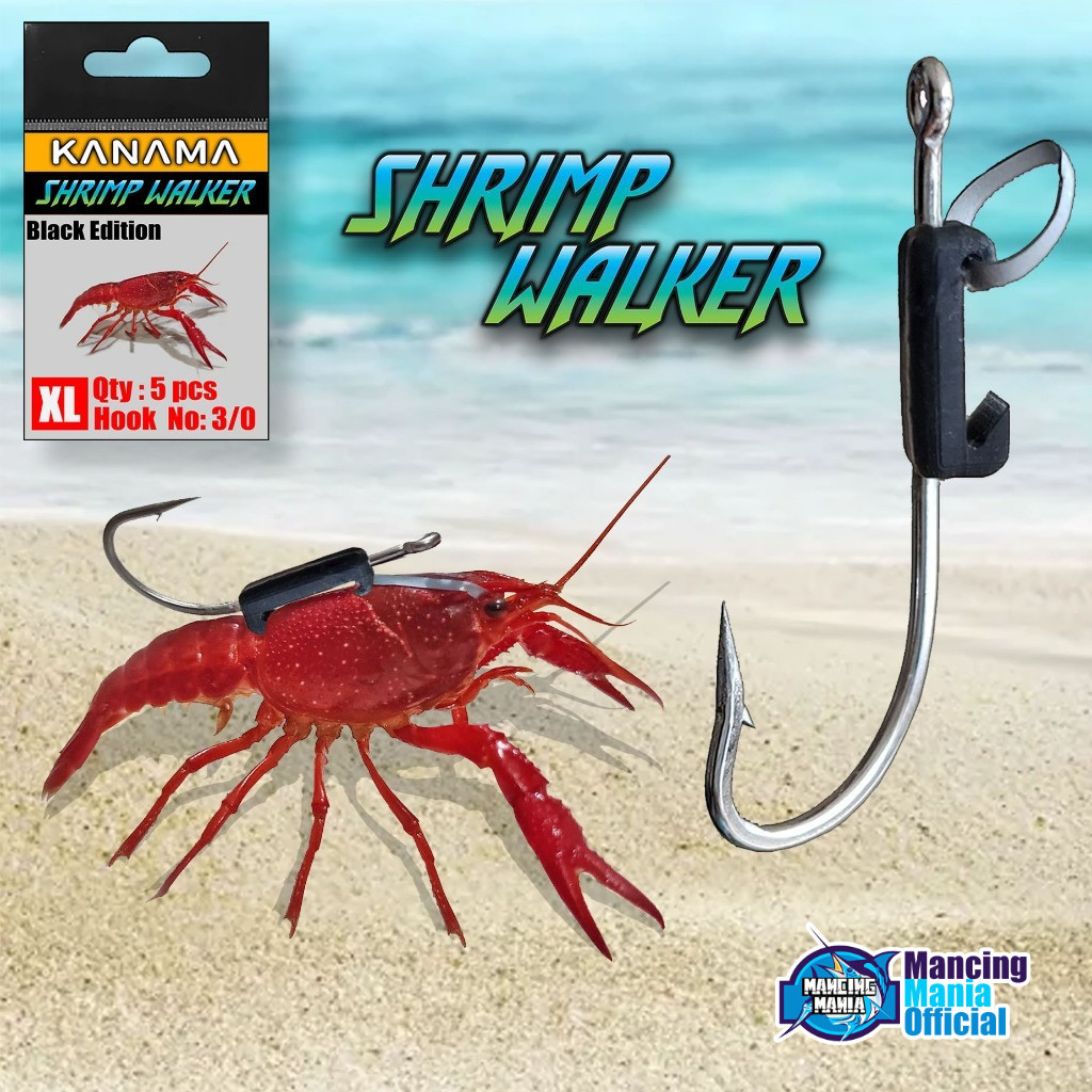 MANCING MANIA Mata Kail Pancing untuk Umpan Udang Hidup Vaname Memancing di Sungai Danau Laut Kanama