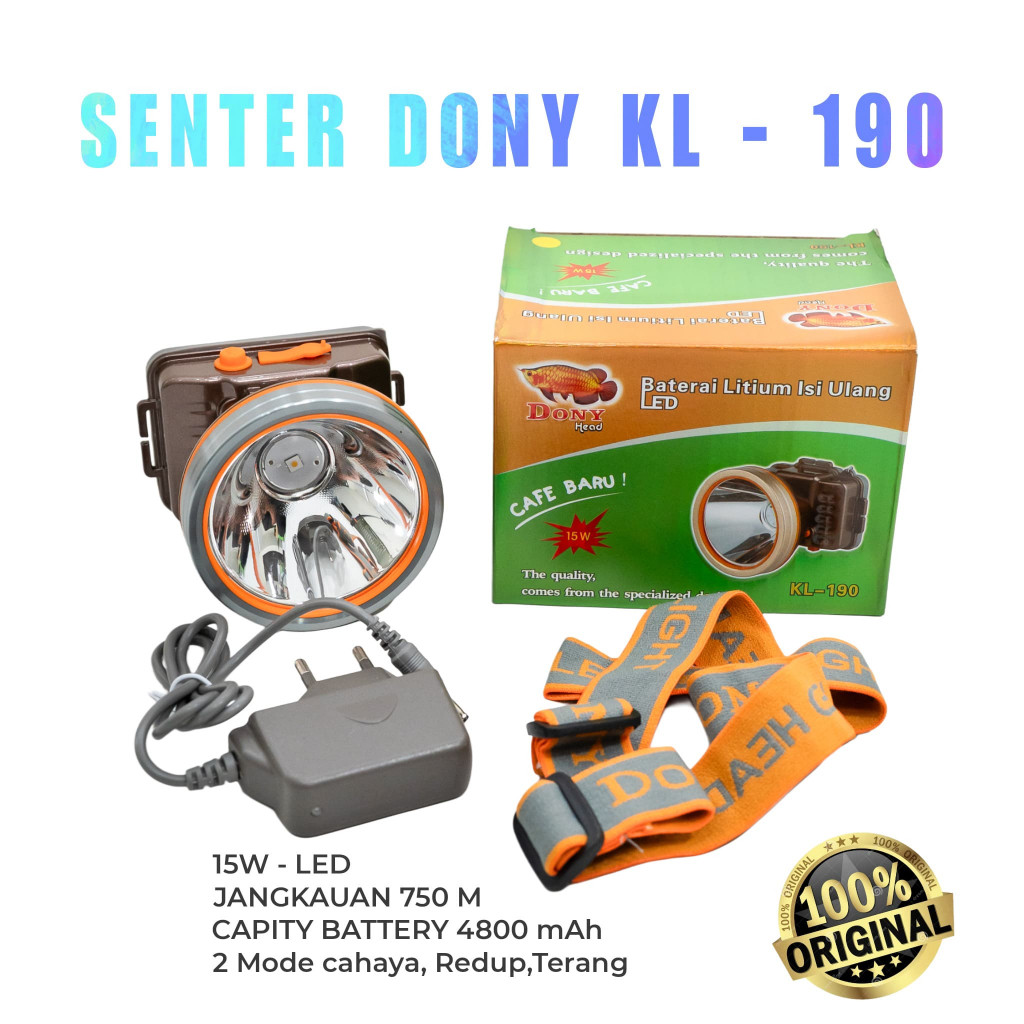 SENTER KEPALA DONY KL-190 15 Watt TERBARU