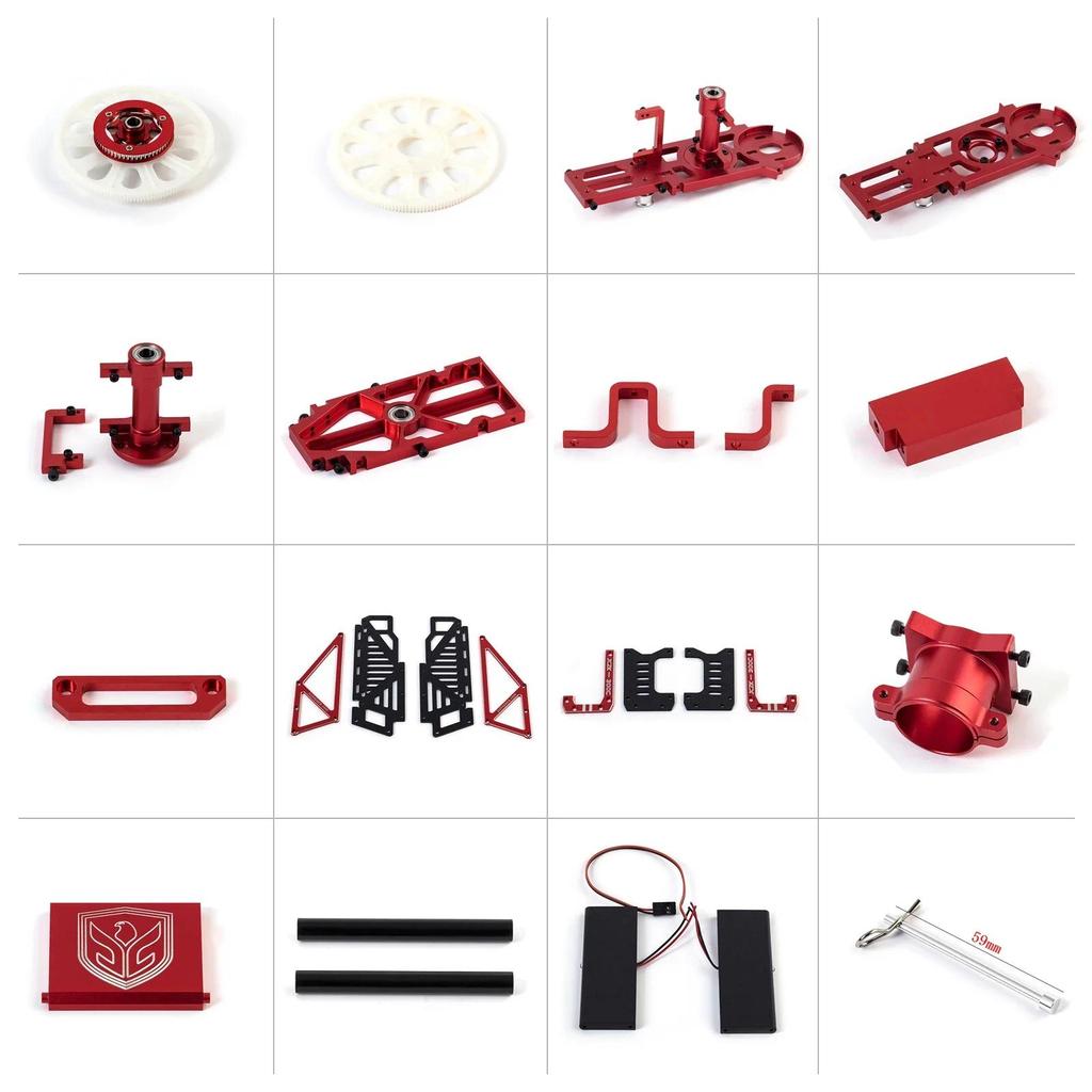 JCZK 300C Helicopter Parts All Series Aircraft RC Helicopter Model Replacement fuselage Parts 300C-A