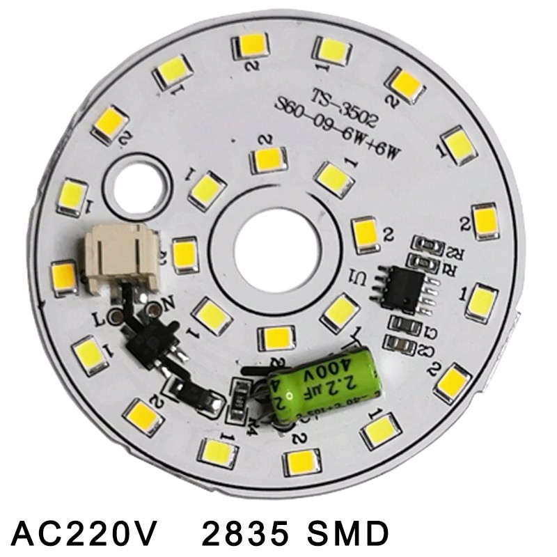 Lampu LED AC220V Smart IC Tanpa Driver LED Bean LED Chip Untuk Lampu Bohlam 2835 SMD Light Chip Puti