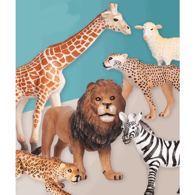 Terlaris ReadyFigure Hewan Animal Model Toys Koleksi Mainan Binatang Karet Gajah Macan Beruang Rusa 