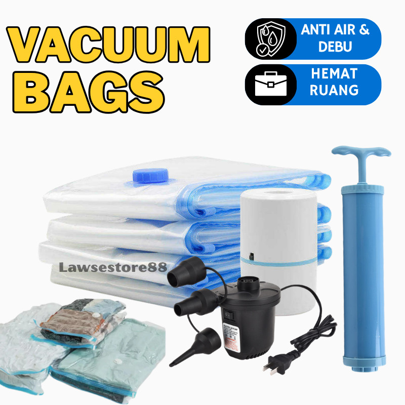 Vacum Bag penyimpanan Plastik Vakum anti air dan debu Plastik vakum berbagai ukuran