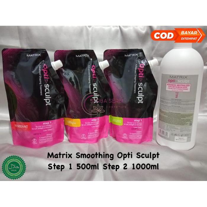 Opti Sculpt 500ml Matrix Smoothing Resistant Normal Sensitized Pelurus Rambut Rebonding - Resistant 