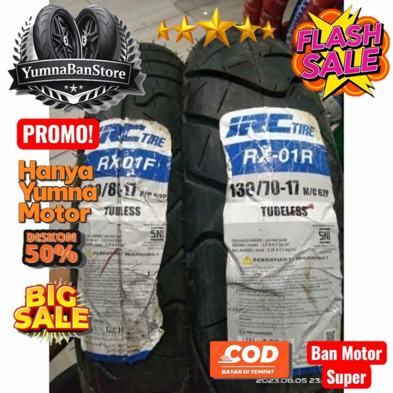 BAN DEPAN BELAKANG CBR 150 SECOND UKURAN 100/80 & 130/70 RING 17,,,