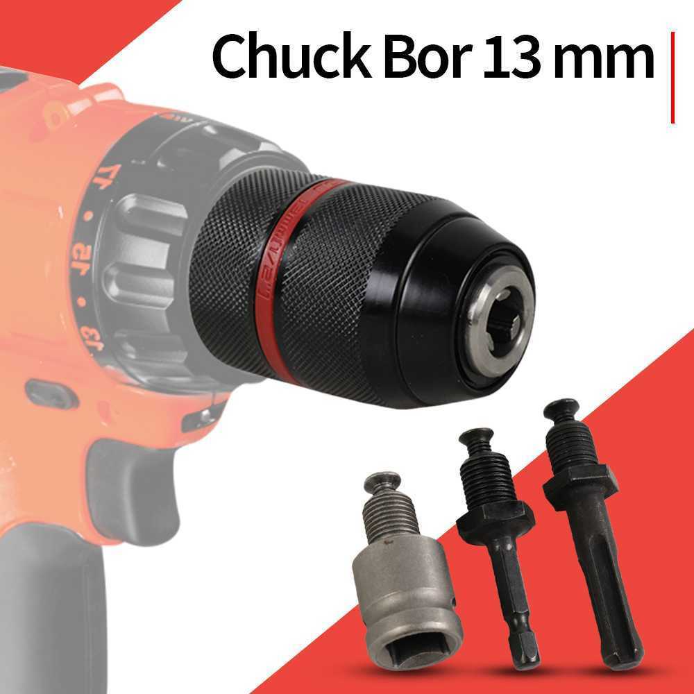 Chuck Bor Keyless 13mm Ratchet Adapter 1/2-20UNF SDS Plus Socket - XZ-13
