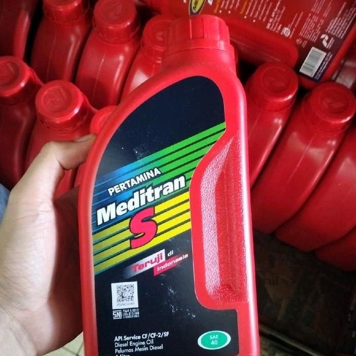 oli mesin diesel meditran s  satu liter quality