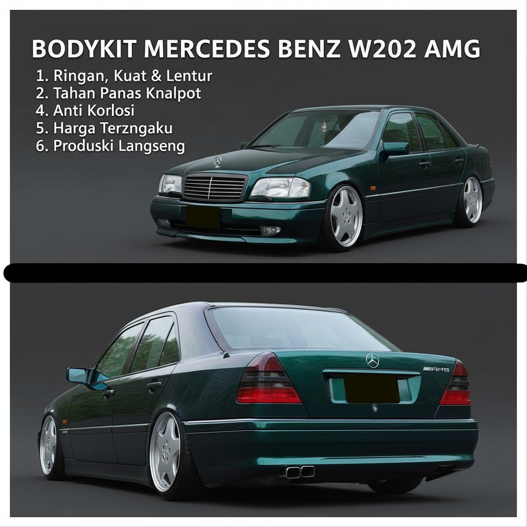 bodikit BUMPER BEMPER MERCEDES BENZ W202 AMG W202 C180 C200 C230 BODYKIT BODY KIT MERCEDES-BENZ AMG