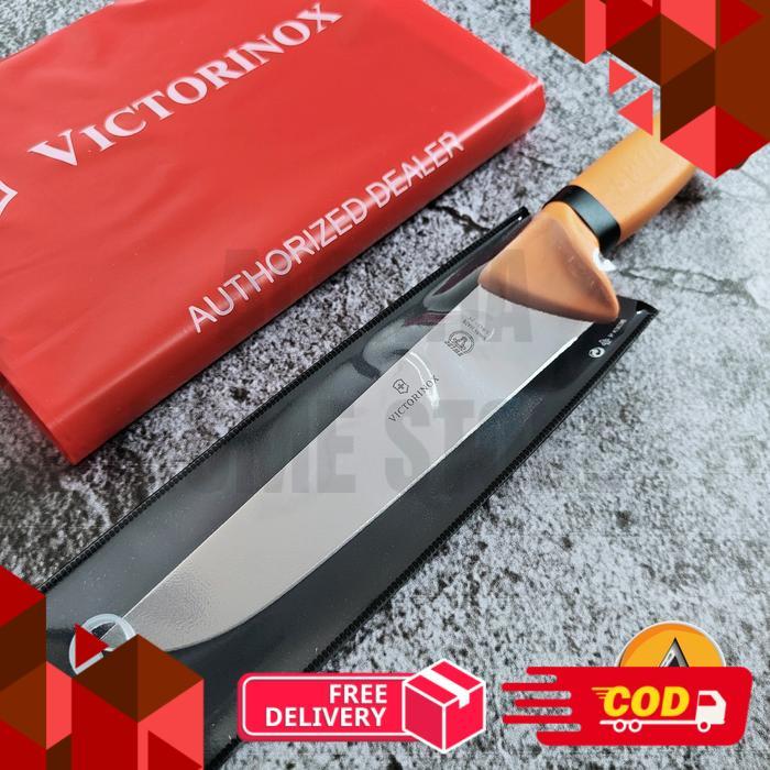 Pisau butcher knife victorinox swibo 34 cm original kode 5.8431.34 - 5.8431.21 -alca
