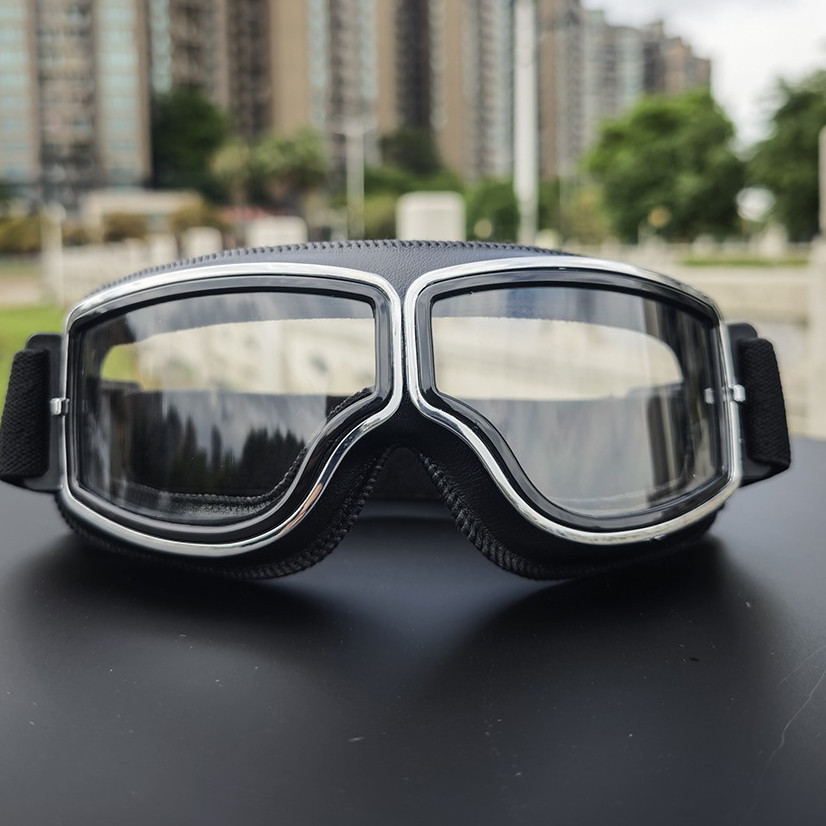 (wow05) Kacamata Goggles Classic Motor Harley UV Protection