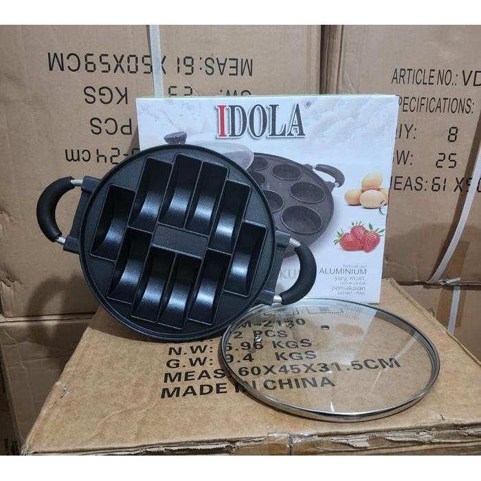 Cetakan Kue Pukis / Kue Pancong 10 lubang Teflon