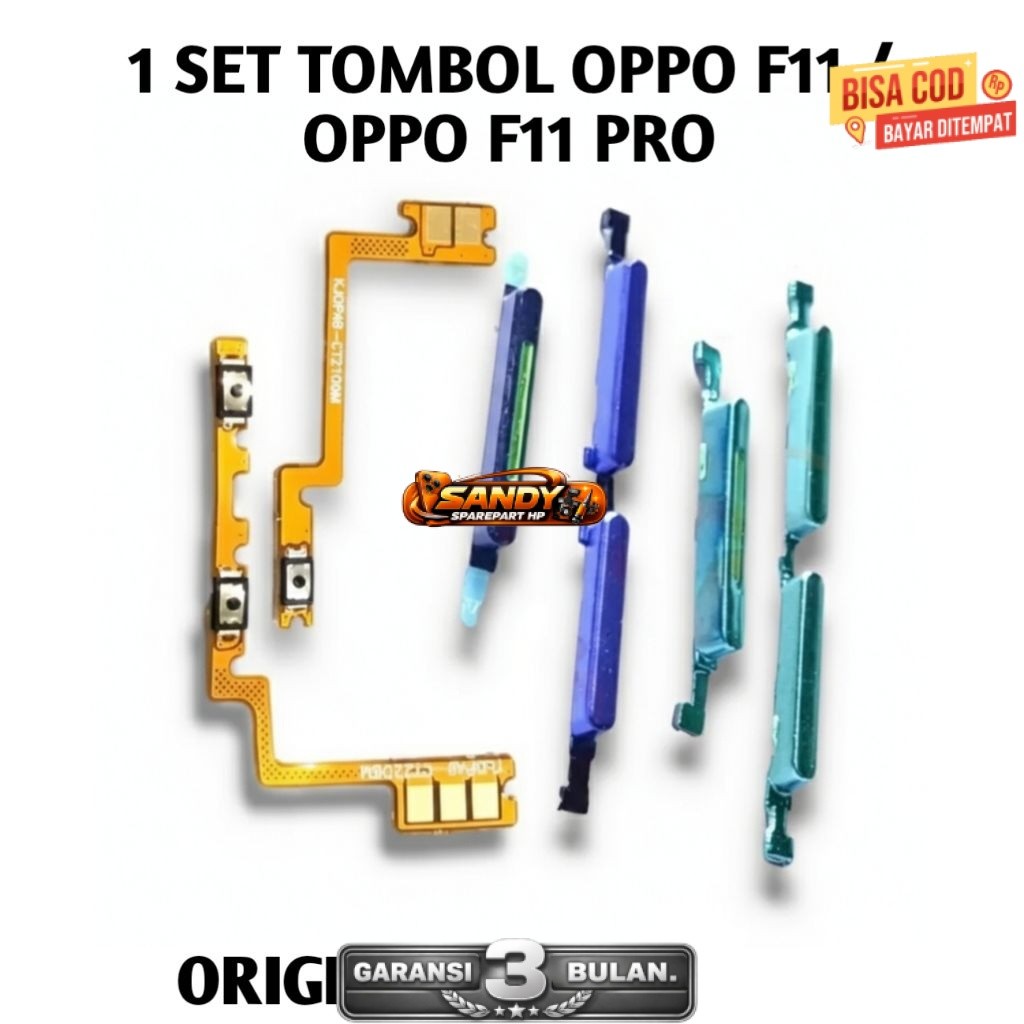TOMBOL RUSAK GANTI tombol oppo F11 / F11pro fleksibel on off volume flexible power pengganti luar da