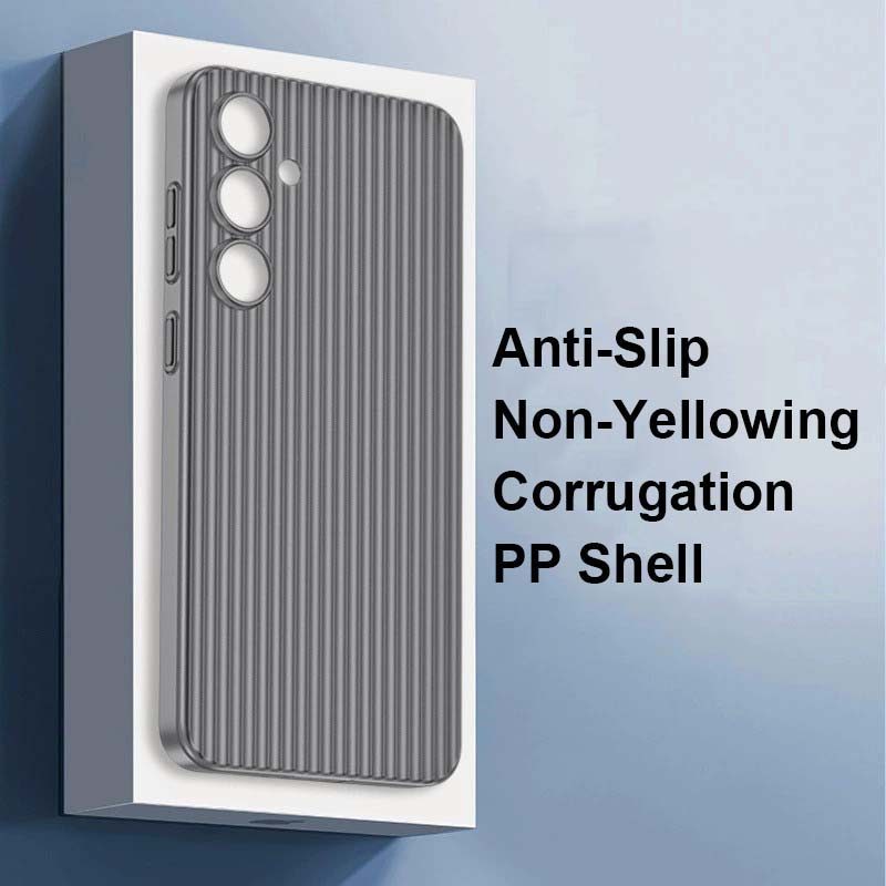 Casing Belakang Anti-Slip, Anti-Sidik Jari, Anti-Menguning, Bahan PP Bergelombang Warna Transparan L