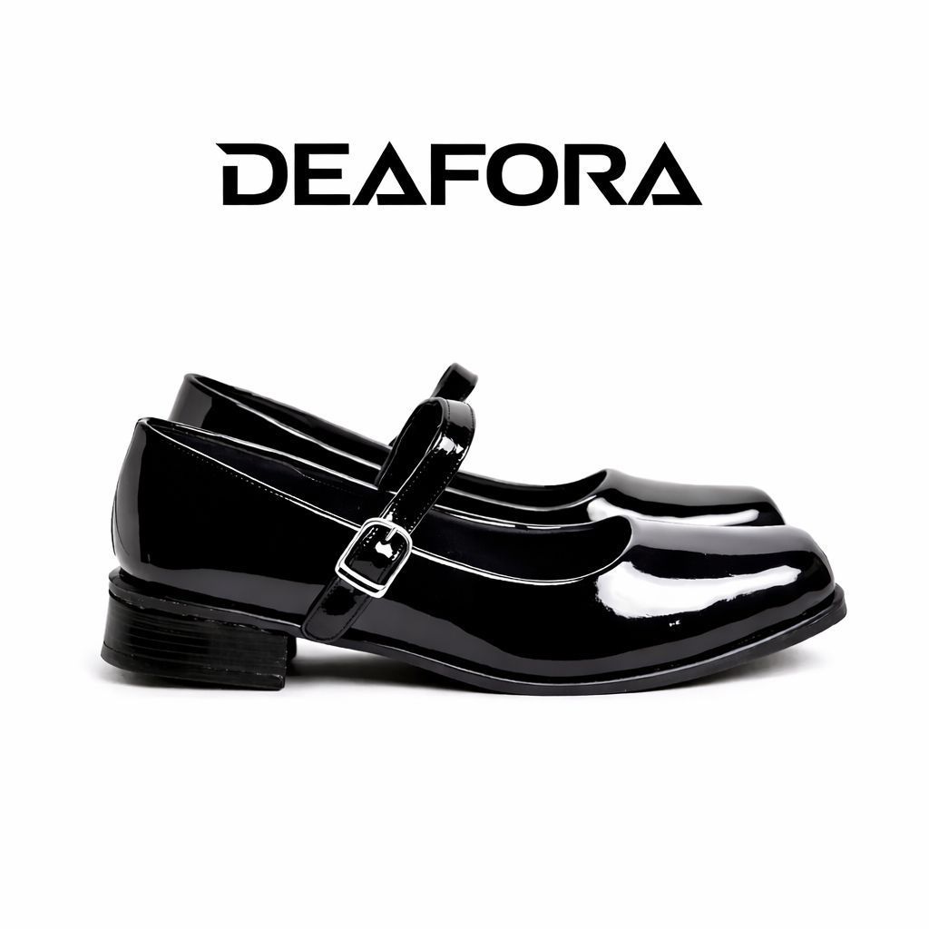 Sepatu Pantofel Wanita Sekolah Formal Paskibra Mary Jane Hitam