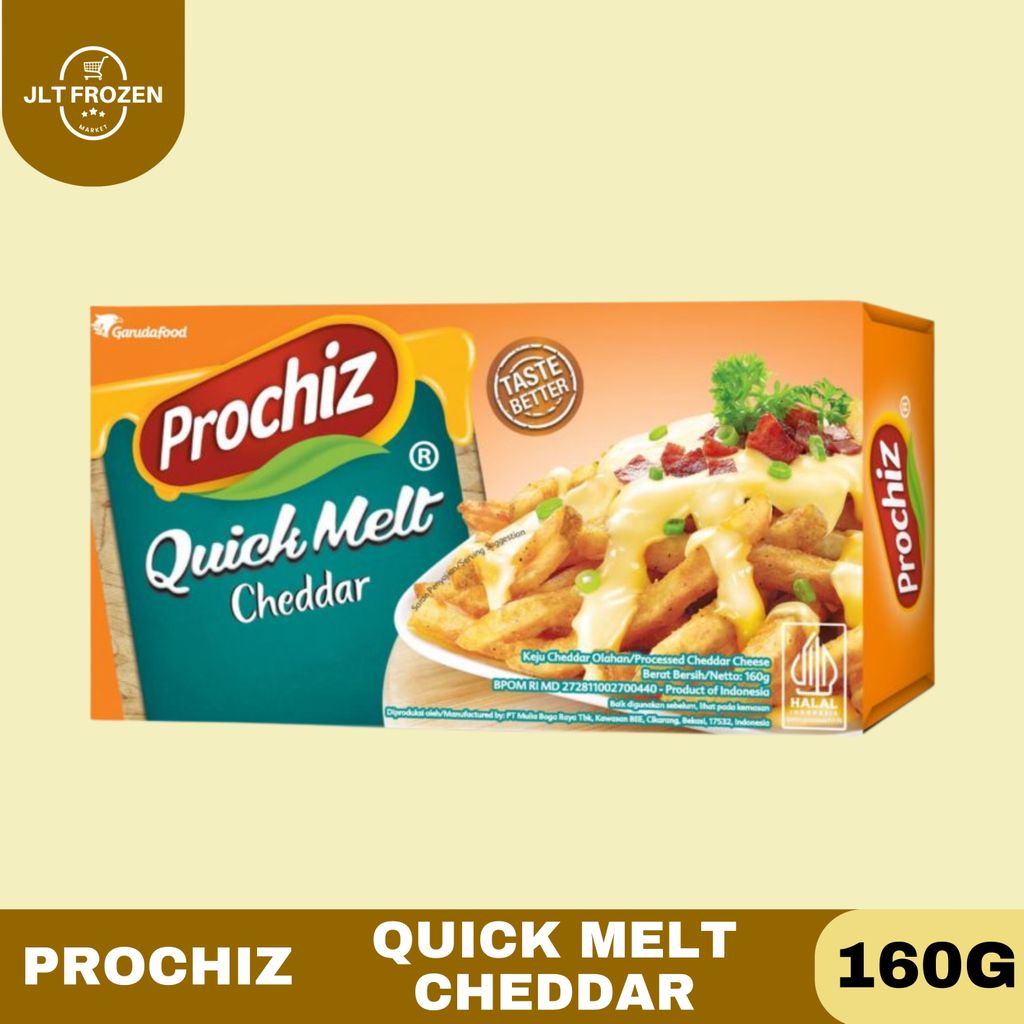 Prochiz Quick Melt Cheddar / 160g / Keju Quick Melt / Keju Leleh / Melt Cheese