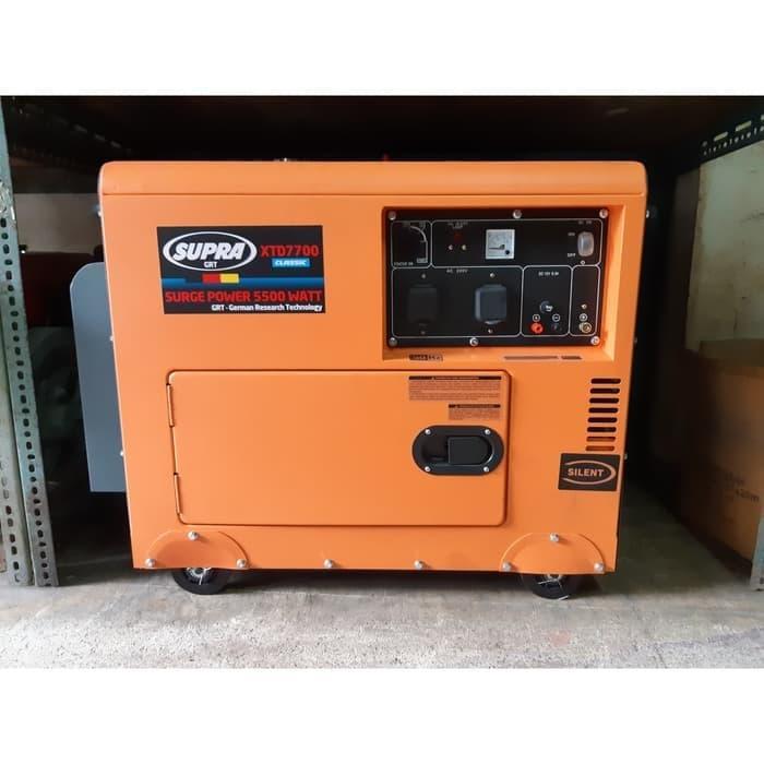 Mesin Genset Silent Diesel Generator 5000 Watt XTD7700 Supra XTD 7700