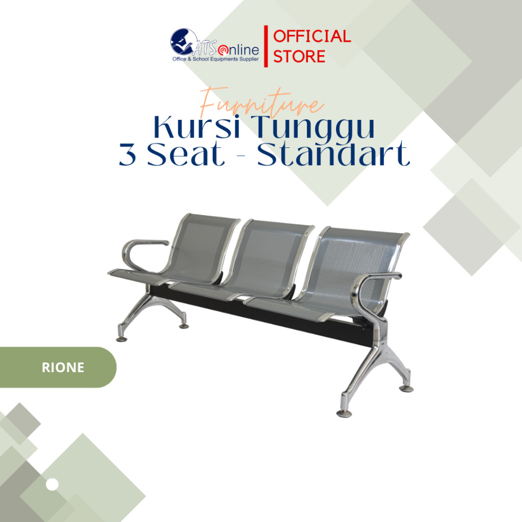 RIONE Kursi Tunggu 3 Seat Standart AD067