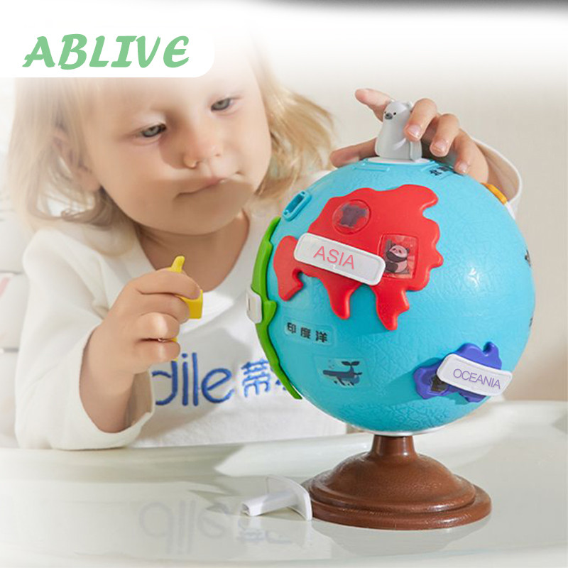 Mainan Puzzle Globe Edukasi Puzzle Bola Dunia