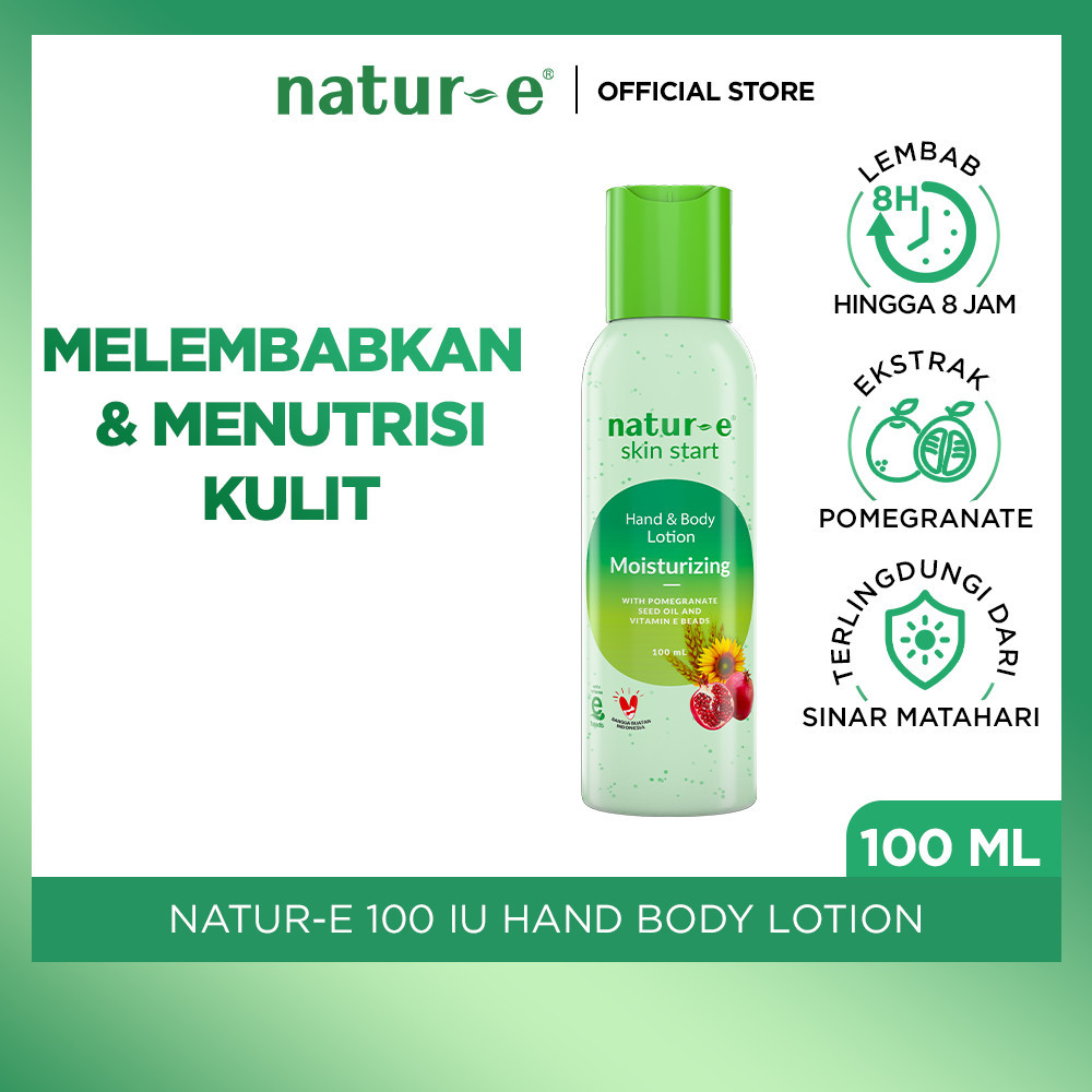 [LOTION MELEMBABKAN] Natur-E Skin Start Hand & Body Lotion Moisturizing 100ml - Untuk Kulit Kering |