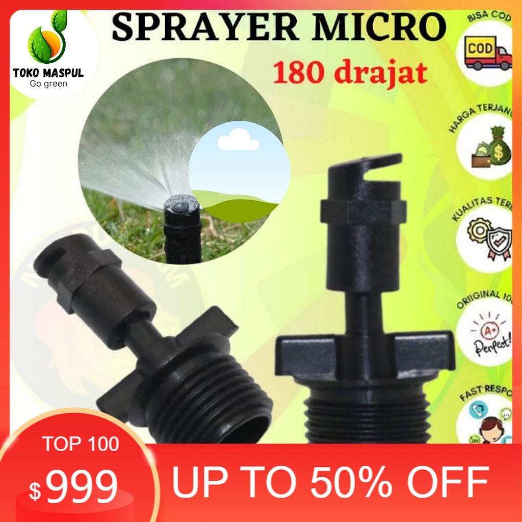 Piongpiaa-SPRINKLER SPRAYER MIKRO 180 DERAJAT KINCIR AIR TAMAN PERTANIAN BERKEBUN-COD