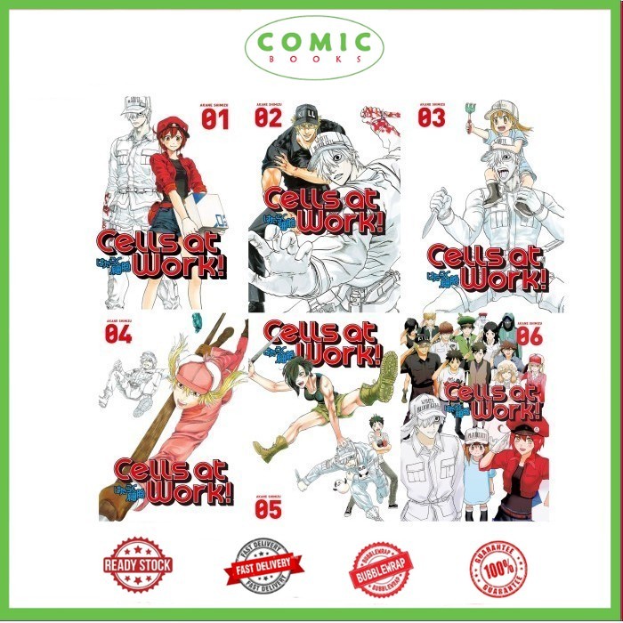 Komik Cells at Work (6 book series)