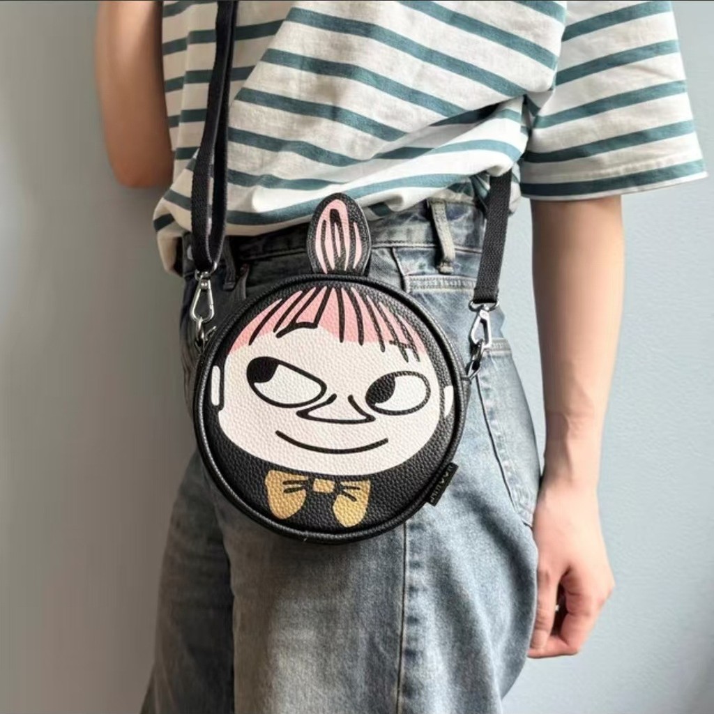 Little My Moomin Crossbody Bag Premium PU Leather - Tas Selempang Karakter Moomin Lucu