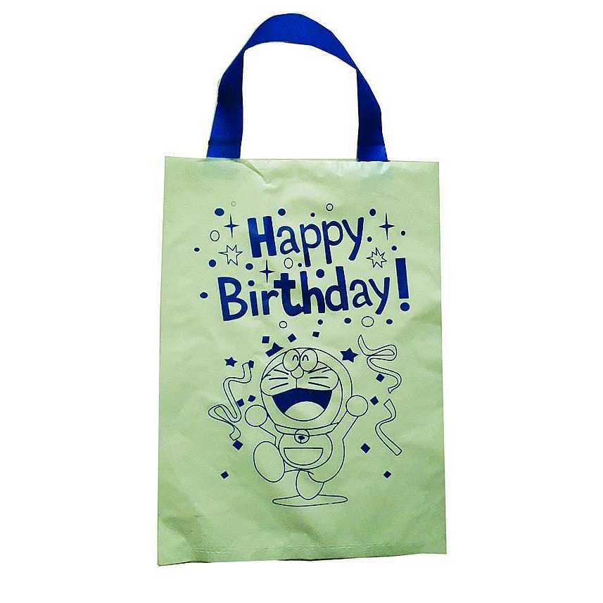Tas Ulang Tahun Doraemon Bahan Plastik Tas Ultah Anak Sederhana Murah