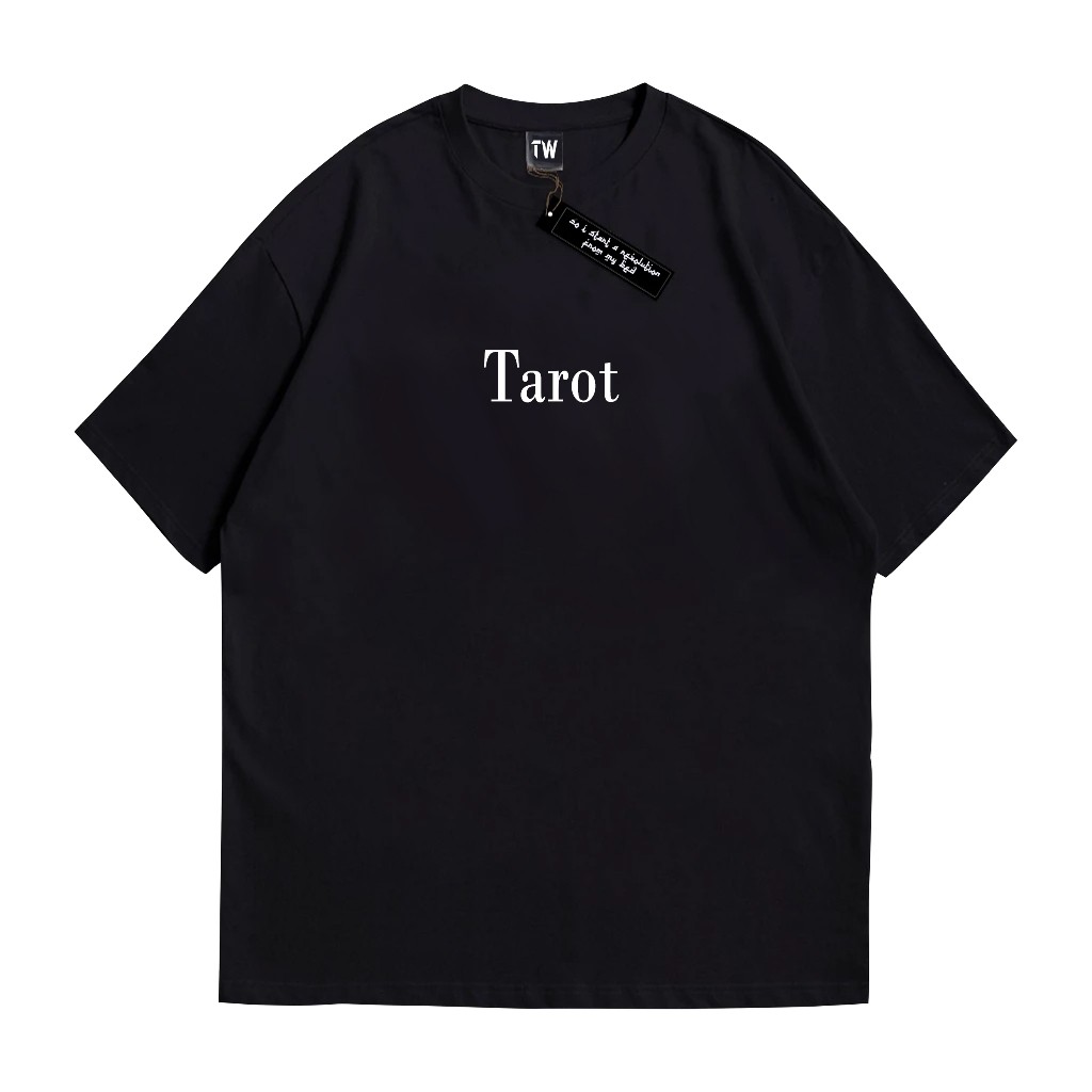 (COD) Kaos Feast Tarot Hitam (Short Sleeve Graphic T-Shirt)