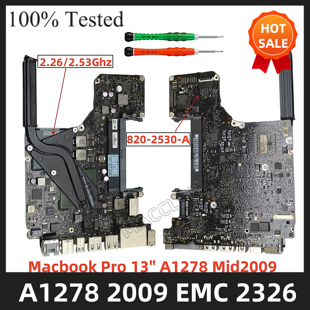 661-5230 A1278 logic board for MacBook Pro 13" A1278 2.26ghz mb990ll/a emc 2326 820-2530-A Logic Boa