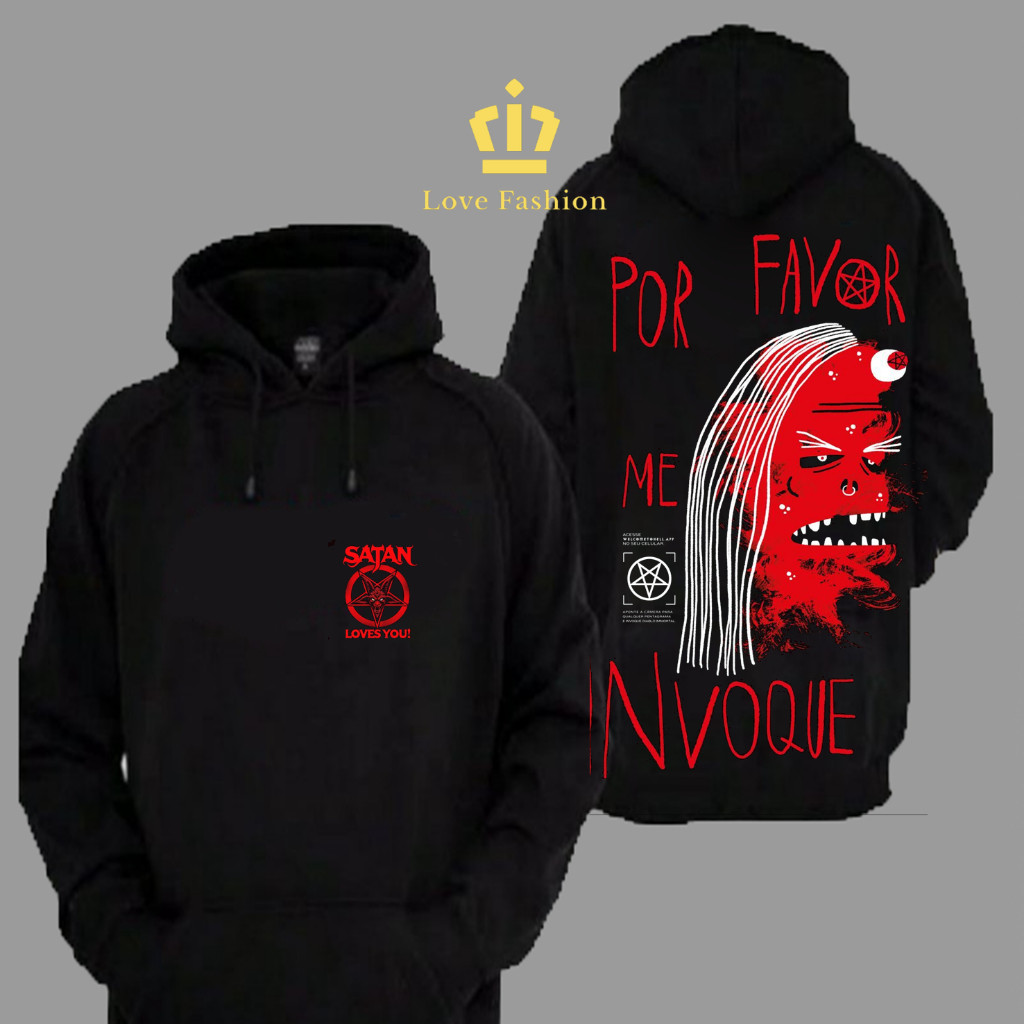Sweater Hoodie Distro Satanic Lucifer Sigil Of Lucifer 666 Premium Terbaru