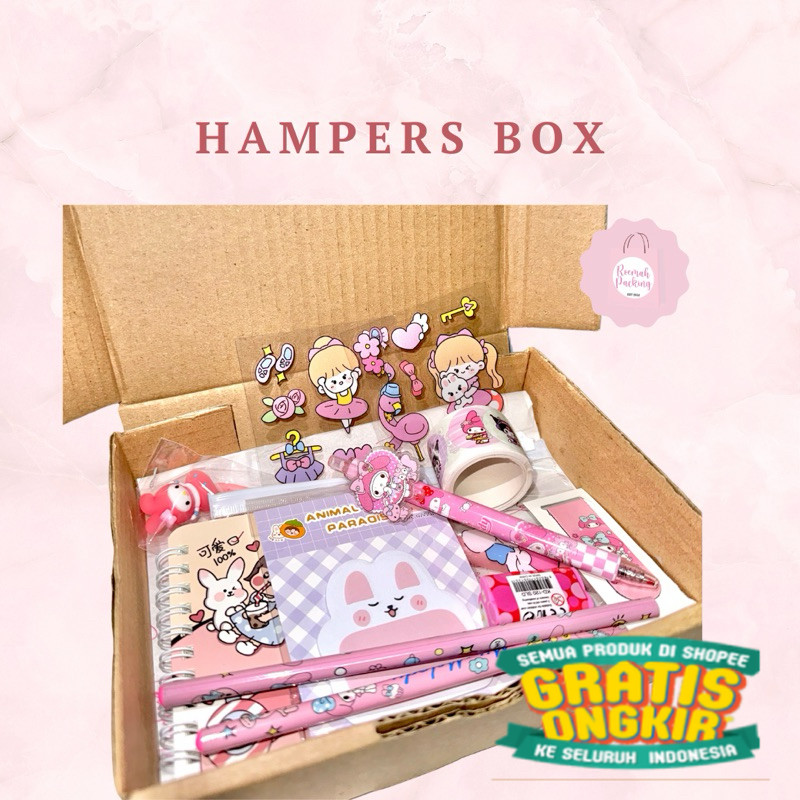 Hampers ulang tahun / kado ultah bestie / kado graduation / gift box / Bingkisan Elegan Souvenir kad