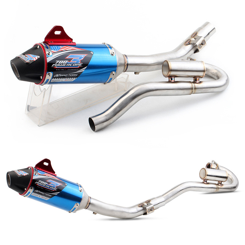 CRF150 CRF230 CRF250 Motorcycle Exhaust Muffler + front link pipe tubo escape moto system For Honda 