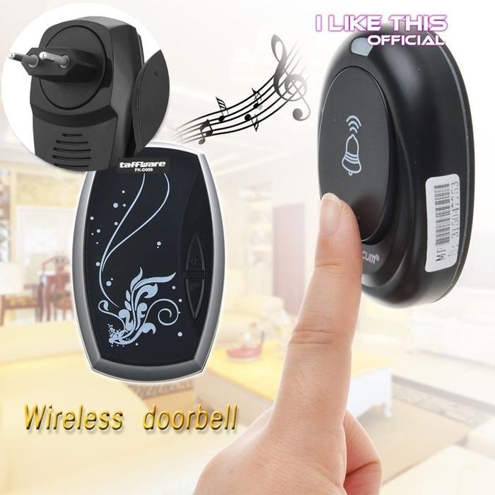Hot Produk Bel Bell Pintu Rumah Wireless Tanpa Kabel Waterproof Anti Air  Terbaik dan Terlaris